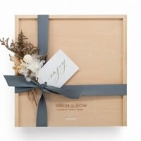 gift box with grey bow